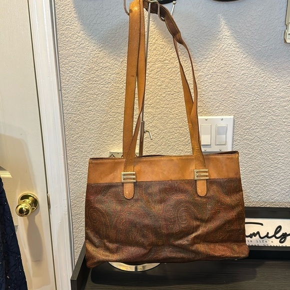 Etro Handbags - Etro Shoulder Bag with Long Handles